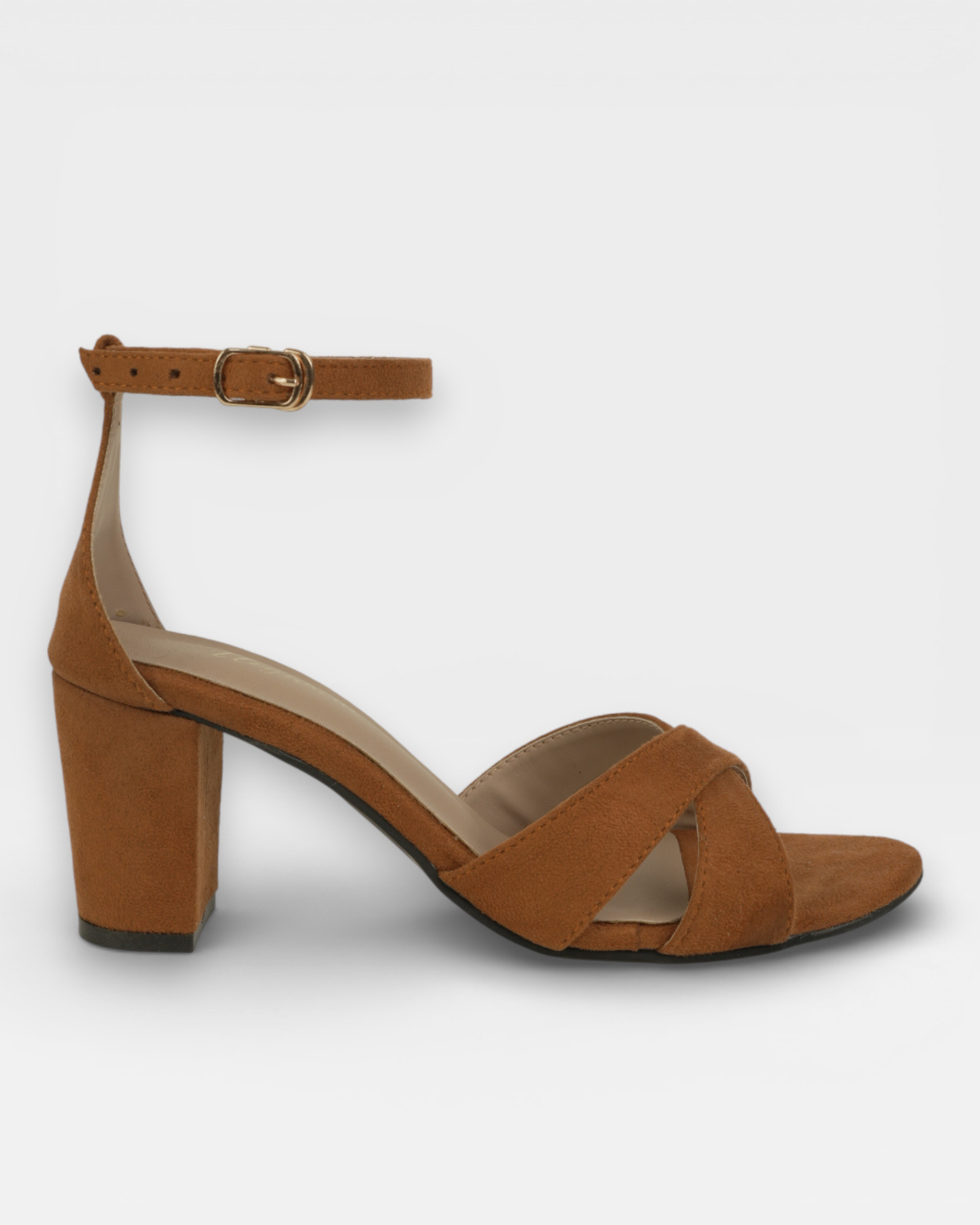 Cross Strap Block Heels