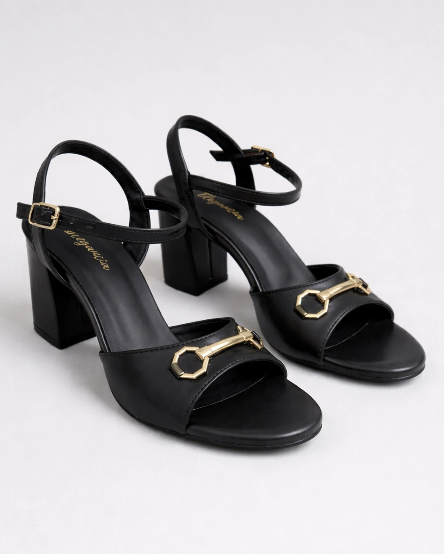 Horsebit Block Heels